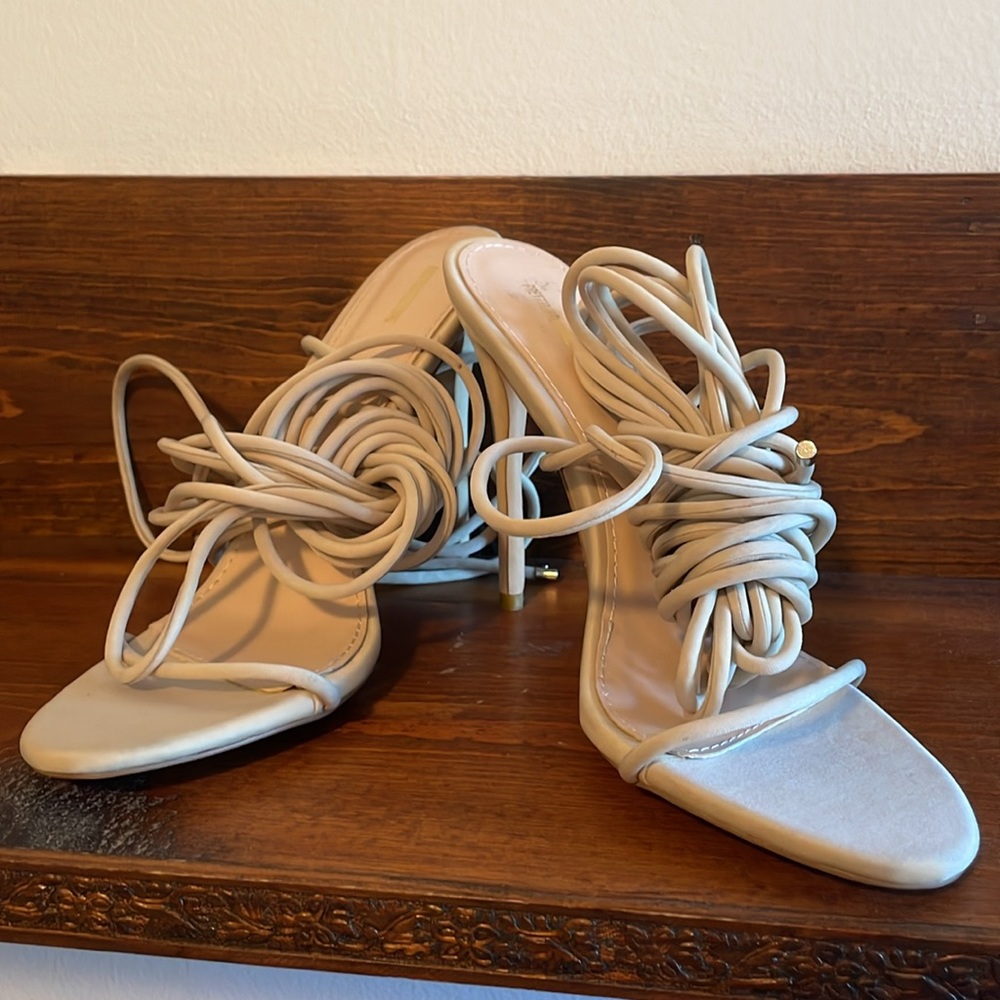 Pretty Little Thing Wrap Around Heels